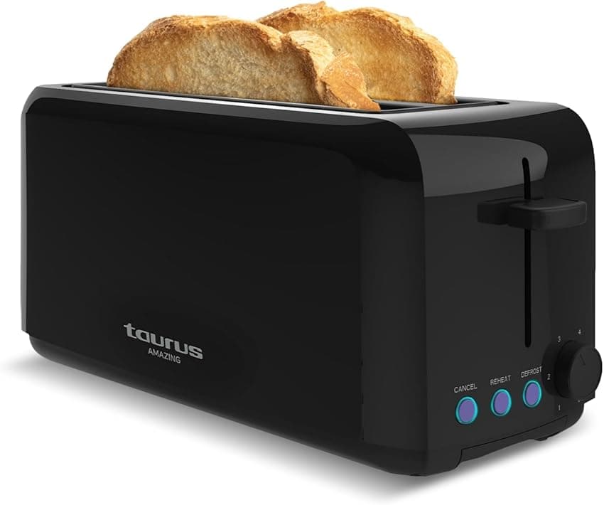 Imagen de Taurus Amazing TO3000 1450W tostadora 2 ranuras 🍞 en OfertitasTOP