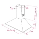 Thumbnail 2 de Teka DBP 70 PRO campana decorativa 70 cm acero inox 📺