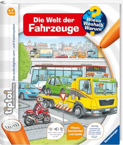 Imagen de tiptoi® Die Welt der Fahrzeuge 🚗 – 12 Interaktives Lernspiel en OfertitasTOP