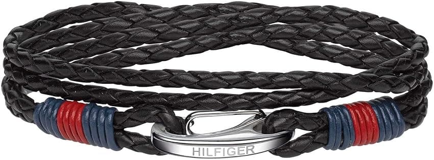 Imagen de Tommy Hilfiger 2700534 pulsera de piel negra 🧿 en OfertitasTOP