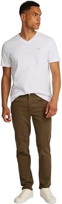 Thumbnail 5 de Tommy Hilfiger camiseta de manga corta Essential tee de cuello pico blanco L