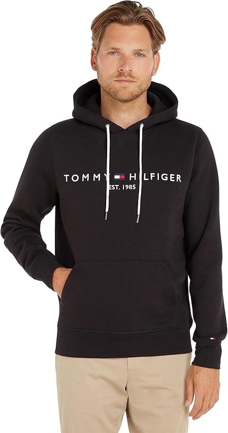 Imagen de Tommy Hilfiger Hoodie Core Logo con capucha, talla M 👕 en OfertitasTOP