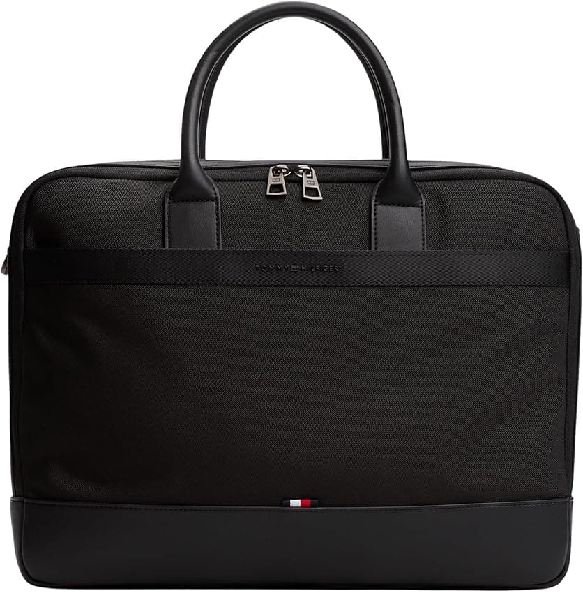 Imagen de Tommy Hilfiger Maletín portátil Nylon Travel, Negro 💼 en OfertitasTOP