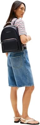 Thumbnail 4 de Tommy Hilfiger Mochila Logotape mediana Azul 📚