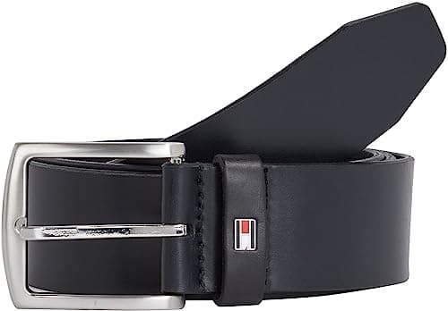 Imagen de Tommy Hilfiger New Denton Belt 4.0 piel azul 95 cm 👔 en OfertitasTOP