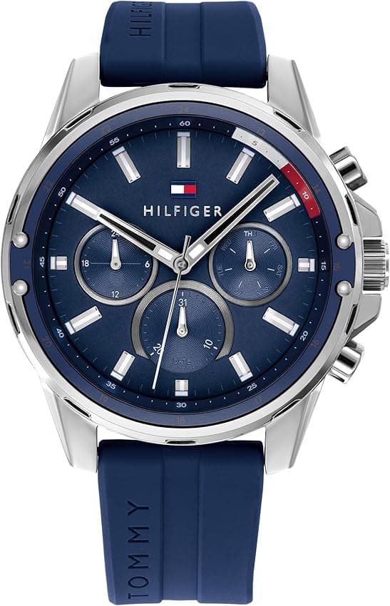 Imagen de Tommy Hilfiger Reloj analógico multifunción para hombre ⌚ en OfertitasTOP