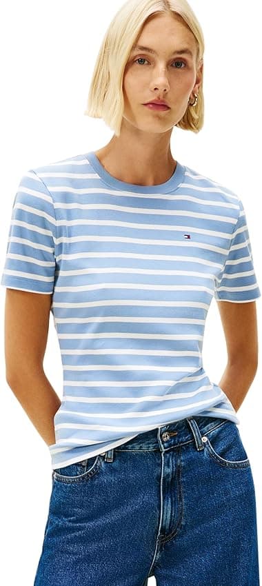 Imagen de Tommy Hilfiger Slim Cody C-nk Ss Ww0ww40587 Camiseta XXL 👕 en OfertitasTOP