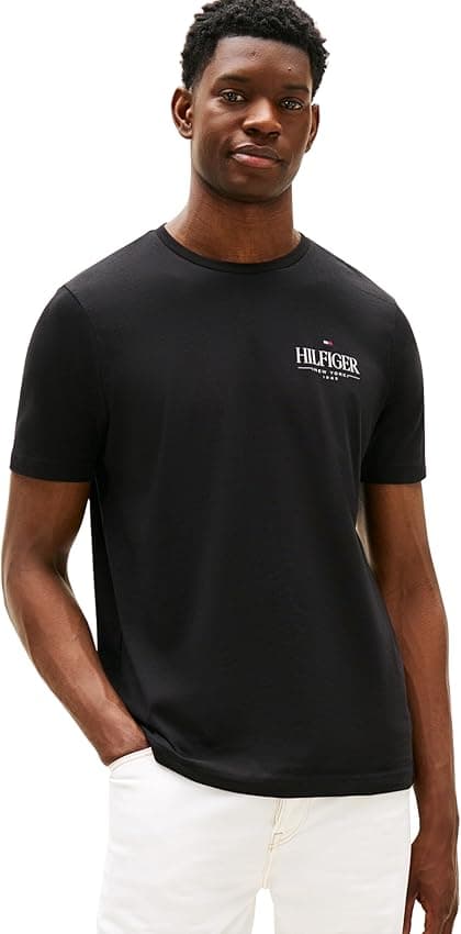 Imagen de Tommy Hilfiger Stack tee Camiseta L negro en OfertitasTOP