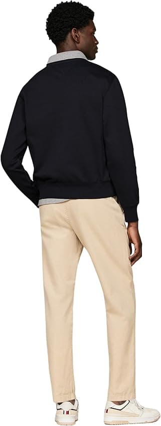 Imagen de Tommy Hilfiger Sweatshirt Logo para Hombre, Azul (XL) 🌟 en OfertitasTOP