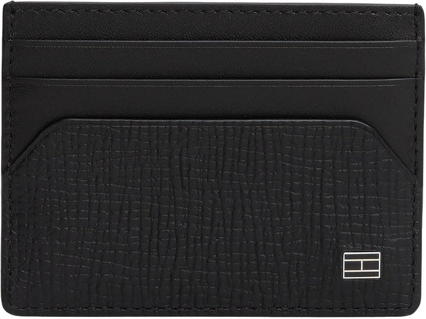 Imagen de Tommy Hilfiger TH Flag CC Holder tarjetero Black 👜 en OfertitasTOP