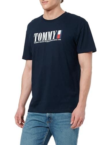 Imagen de Tommy Jeans Flag tee camiseta S azul en OfertitasTOP