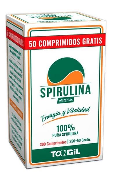 Imagen de Tongil Spirulina 300 comprimidos: suplemento natural de clorofila en OfertitasTOP