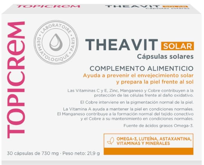 Imagen de Topicrem Theavit Solar 30 cápsulas ☀️ en OfertitasTOP