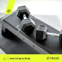 Thumbnail 3 de TREXO HXD75 Mancuerna hexagonal 7,5 kg 🏋️♂️