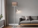Thumbnail principal de Trio Lighting 403900211 Lámpara de pie níquel mate 40×170 cm 💡