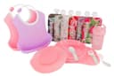 Thumbnail principal de Twistshake Baberos y Vajilla Rosa para bebé: juego 4 piezas