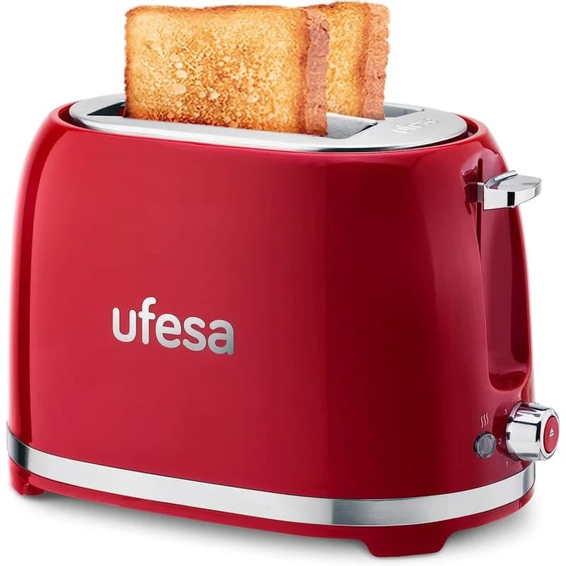 Imagen de Ufesa Classic Pinup Tostador 850W 7 niveles rojo 🍞 en OfertitasTOP