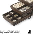 Thumbnail 3 de Umbra Terrace joyería 3 bandejas madera negro/nogal