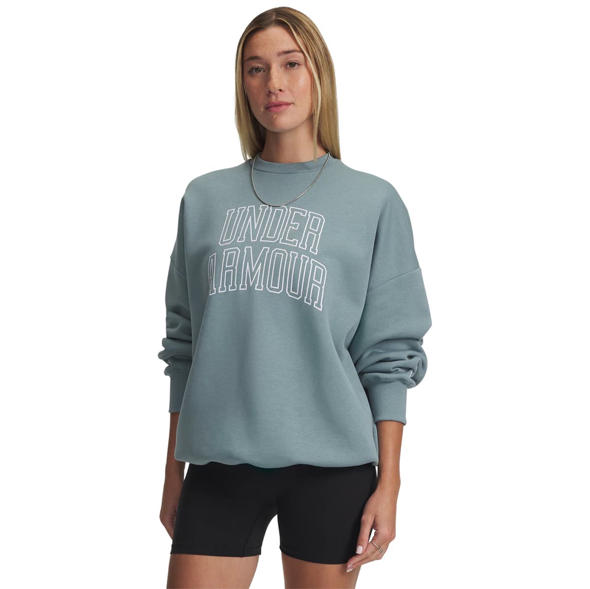 Imagen de Under Armour Rival Flc OS Varsity Crew — Sudadera mujer 👕 en OfertitasTOP