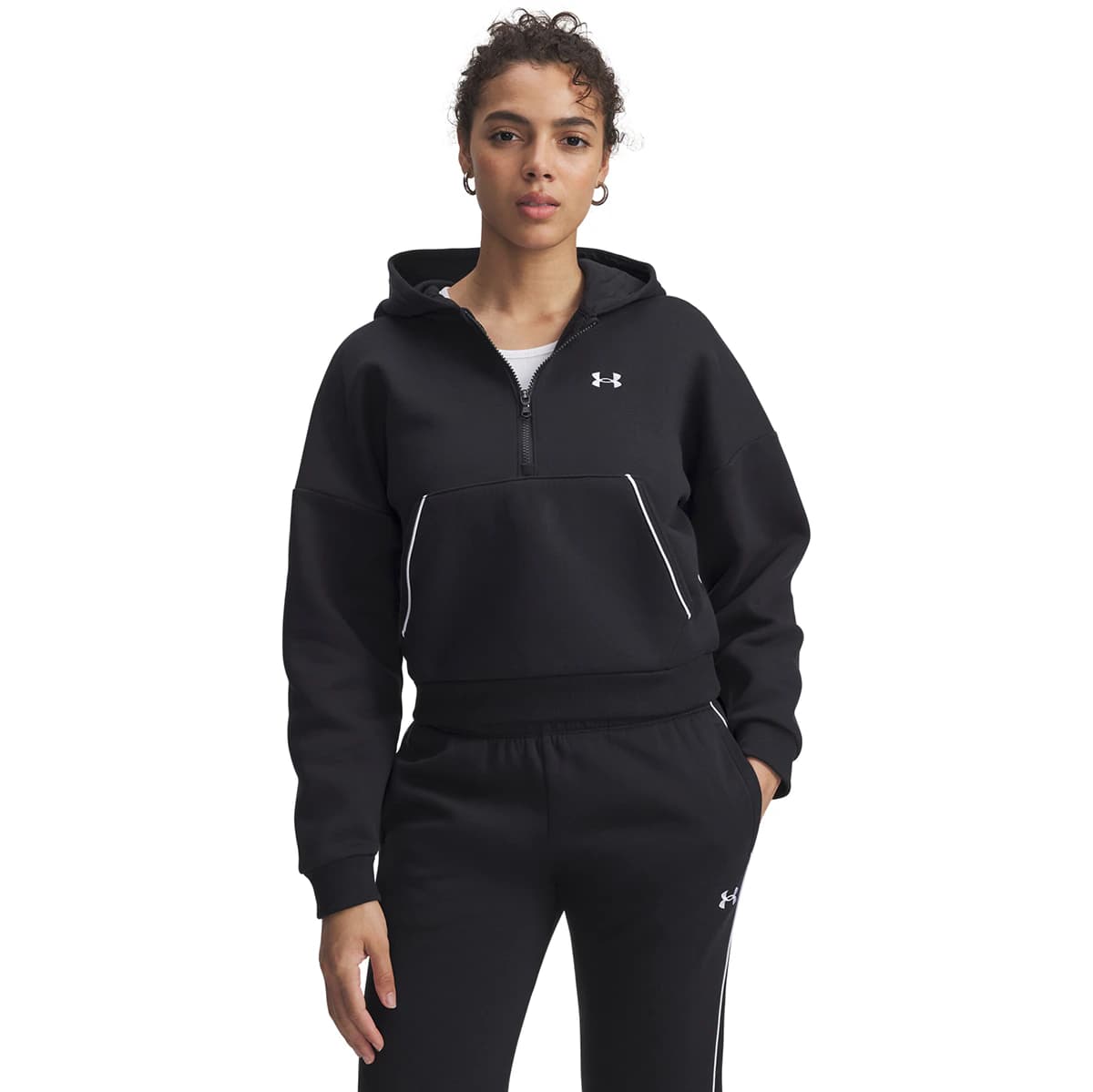 Imagen de Under Armour Rival Flc Piped HZ Hoodie sudadera mujer 👕 en OfertitasTOP