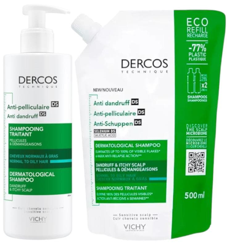 Imagen de Vichy Dercos Technique Champú Anticaspa Cabello Graso 890 ml 💆♂️ en OfertitasTOP