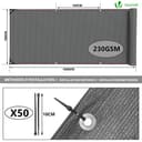 Thumbnail 1 de VOUNOT Malla Sombreo 1×10 m 230 g/m² para jardín 🪴