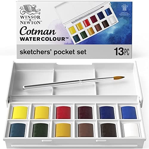 Imagen de Winsor & Newton CotMan Set de acuarelas, 1 set 🎨 en OfertitasTOP