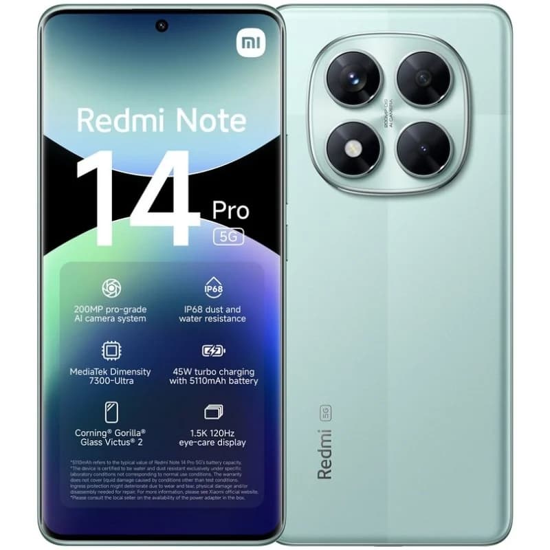 Imagen de Xiaomi Redmi Note 14 Pro 5G smartphone 200 MP 8/256GB 🟢 en OfertitasTOP