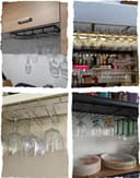 Thumbnail 5 de YunNasi Soporte de Metal para Copas de Vino 🍷, 4 Filas, Negro