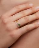 Thumbnail 2 de Yvonne Léon - Anillo de oro con diamante, citrino y tsavorita 💍