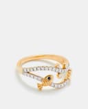 Thumbnail 1 de Yvonne Léon 💍 Anillo de oro con diamante y zafiro