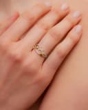 Thumbnail 3 de Yvonne Léon 💍 Anillo de oro con diamante y zafiro