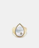 Thumbnail principal de Yvonne Léon - Anillo de oro con madreperla y diamantes 💍