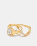 Thumbnail 1 de Yvonne Léon 💍 Set de anillos de oro y diamante gris