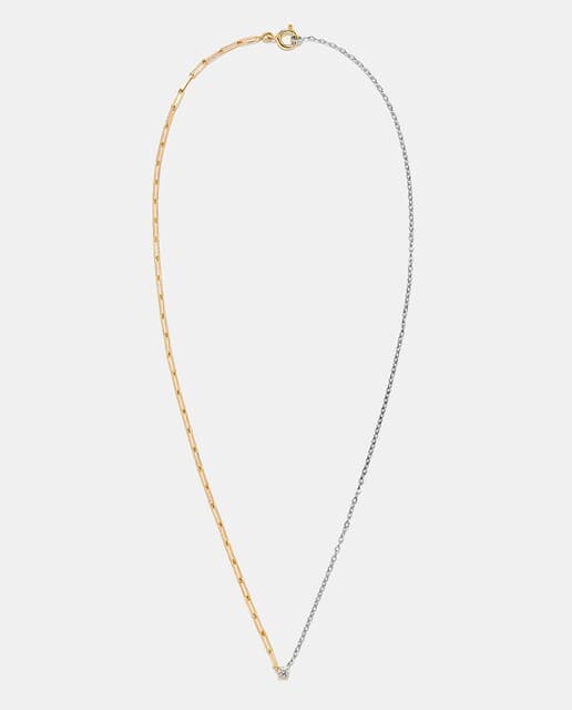 Imagen de Yvonne Léon Collar de oro bicolor con diamantes ✨ en OfertitasTOP