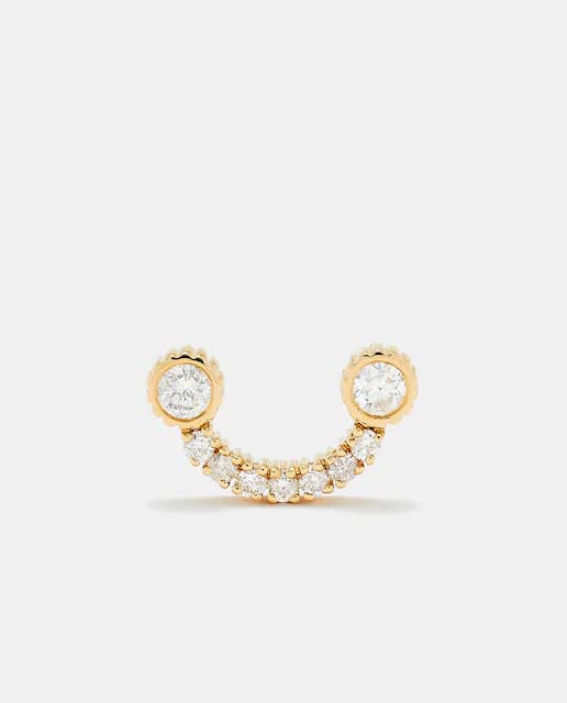 Imagen de Yvonne Léon Pendiente individual de oro y diamantes✨ en OfertitasTOP