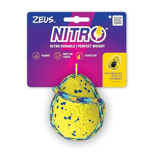 Imagen de Zeus Nitro Pelota con cuerda, 9,2 cm 🐶 en OfertitasTOP