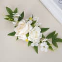Thumbnail 2 de 5PCS Rose Wreath Cake Topper Decoration white floral cake topper 🎂