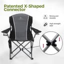 Thumbnail 3 de ALPHA CAMP Camping Folding Chair 160 kg Heavy Duty Chair 🪑