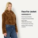 Thumbnail 3 de Amazon Essentials Oversized Cropped Faux Fur Jacket 🧥