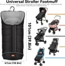 Thumbnail 1 de Bemece Footmuff Universal for Pushchair, Warm fleece 🧸