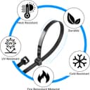 Thumbnail 4 de DUNSOO 500 Pack Black Cable Ties, 200mm x 4.8mm Premium Nylon Zip Ties, Heavy Duty Tie Wraps for Wire Management, Home, Garden, Office and DIY
DUNSOO 500 Pack Black Cable Ties, 200mm x 4.8m…