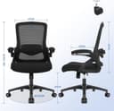 Thumbnail 2 de Durrafy Office Chair Ergonomic mesh chair with lumbar support 🪑