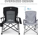 Thumbnail 3 de EVER ADVANCED Oversized Camping Chair for Adults 230kg 📺