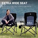 Thumbnail 4 de EVER ADVANCED Oversized Camping Chair for Adults 230kg 📺