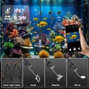 Thumbnail 3 de Ferdiiz Endoscope Inspection Camera with Lights, 1920P HD Inspection Camera, IP67 Borescope 16.5ft Flexible Cable, with 160cm Retractable Pipe Cleaner Claw Grabber, Hair Clog Remover, iOS9+ Android 6+
Ferdiiz Endoscope Inspection Camera with Li…