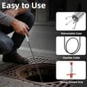 Thumbnail 5 de Ferdiiz Endoscope Inspection Camera with Lights, 1920P HD Inspection Camera, IP67 Borescope 16.5ft Flexible Cable, with 160cm Retractable Pipe Cleaner Claw Grabber, Hair Clog Remover, iOS9+ Android 6+
Ferdiiz Endoscope Inspection Camera with Li…