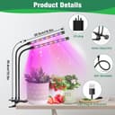 Thumbnail 4 de Garpsen Grow Light 2-head LED clip lamp 🌱