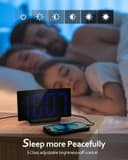 Thumbnail 3 de GOLOZA Digital Alarm Clock for Bedrooms with Curved Design ⌚
