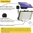Thumbnail 3 de Haokiang Solar Security Lights 2000lm 270° 🌞